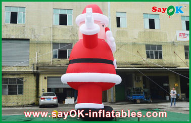 ক্রিসমাসের জন্য আউটডোর দৈত্য Inflatable হলিডে সজ্জা Inflatables স্যান্টাক্লজ