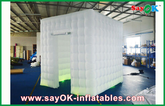 Inflatable ফটো স্টুডিও LED Inflatable ফটো বুথ ঘের শেল টেকসই আগুন - প্রমাণ