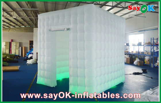 Inflatable ফটো স্টুডিও LED Inflatable ফটো বুথ ঘের শেল টেকসই আগুন - প্রমাণ