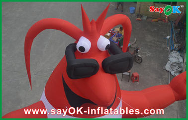 ফেস্টিভাল লাল Inflatable কার্টুন অক্ষর 420D অক্সফোর্ড কাপড়