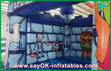 টেকসই পিভিসি inflatable ঝাঁকুনি কাসল হাউস মজার হ্যালোইন কুমড়া বাচ্চাদের জন্য ঝাঁকুনি ঘর ভাড়া