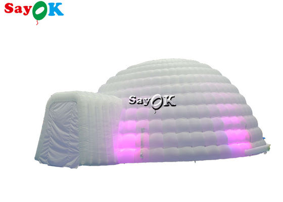 Inflatable Igloo Tent Pure White LED Inflatable Tent Lighting Round Dome For Disco Party Events Inflatable Air Tent ডিস্কো পার্টি ইভেন্টের জন্য ইনফ্ল্যাটেবল এয়ার টেন্ট
