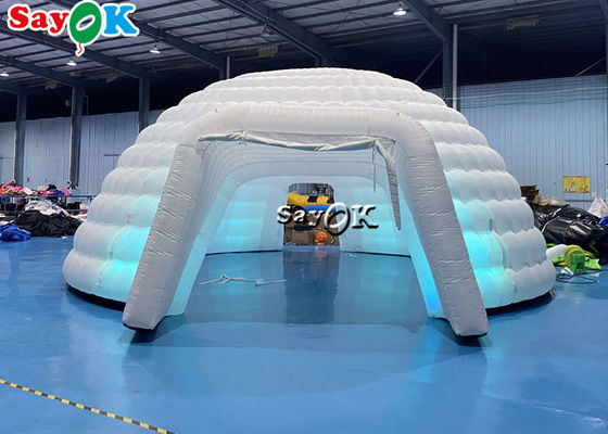 Inflatable Igloo Tent Pure White LED Inflatable Tent Lighting Round Dome For Disco Party Events Inflatable Air Tent ডিস্কো পার্টি ইভেন্টের জন্য ইনফ্ল্যাটেবল এয়ার টেন্ট