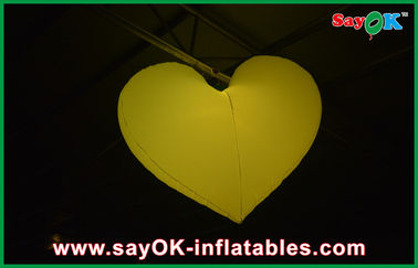 ইনডোর বিবাহের Inflatable আলো প্রসাধন Inflatable হার্ট নেতৃত্বে