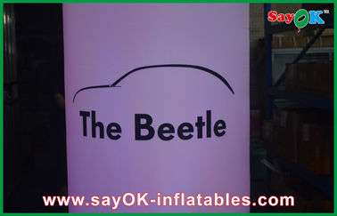 হোয়াইট অক্সফোর্ড কাপড় Inflatable স্তম্ভ বিবাহের সজ্জা জন্য 2m / 2.5m / 3m