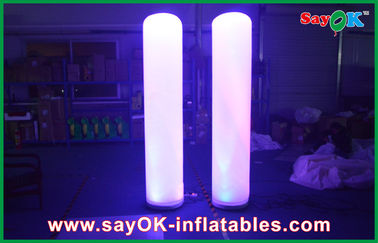 আলো টিউব স্তম্ভ কাস্টম Inflatable বিজ্ঞাপন Inflatable কলাম 2m উচ্চতা