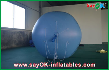 0.18 মিমি 1.5 মি ব্লু পিভিসি আড়ম্বরপূর্ণ Inflatable বিজ্ঞাপন বেলুন ইভেন্টের জন্য লোগো মুদ্রণ সঙ্গে