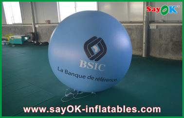 0.18 মিমি 1.5 মি ব্লু পিভিসি আড়ম্বরপূর্ণ Inflatable বিজ্ঞাপন বেলুন ইভেন্টের জন্য লোগো মুদ্রণ সঙ্গে