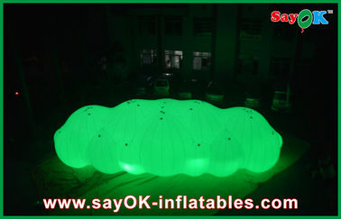12m দীর্ঘ দৈত্য Inflatable বেলুন ইভেন্টের জন্য 0.2 মিমি পিভিসি সঙ্গে হিলিয়াম মেঘ LED