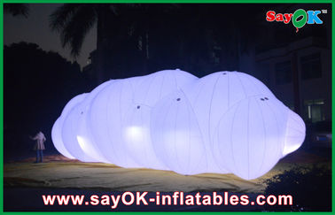 0.18 মিমি পিভিসি Inflatable হিলিয়াম ক্লাউড বেলুন LED হাল্কা সঙ্গে বায়ু ভাসা
