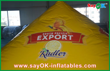 3m সজ্জা কাস্টম Inflatable পণ্য হলুদ Inflatable পিরামিড সুপেরিয়র