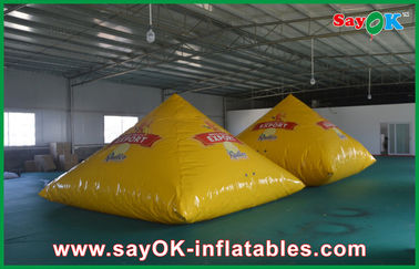 3m সজ্জা কাস্টম Inflatable পণ্য হলুদ Inflatable পিরামিড সুপেরিয়র