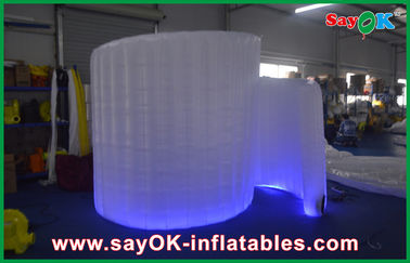 ফটো বুথ LED হাল্কা নীল জলরোধী Inflatable বুথ বিবাহের জন্য অক্সফোর্ড কাপড়