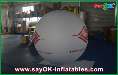হোয়াইট লাইট 0.18mm পিভিসি Inflatable দৈত্য মহাজাগতিক হিলিয়াম বেলন বহিরঙ্গন বিজ্ঞাপন