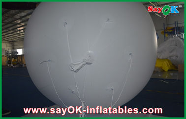 হোয়াইট লাইট 0.18mm পিভিসি Inflatable দৈত্য মহাজাগতিক হিলিয়াম বেলন বহিরঙ্গন বিজ্ঞাপন