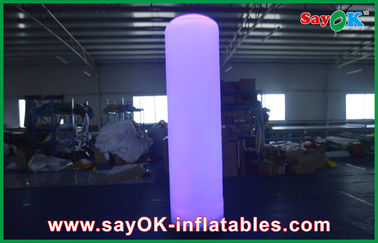 কাস্টমাইজড গোলাপী Inflatable আলোর অলংকরণ 4m ইভেন্ট জন্য ল্যাম্প পোলস