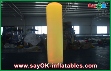 কাস্টমাইজড গোলাপী Inflatable আলোর অলংকরণ 4m ইভেন্ট জন্য ল্যাম্প পোলস
