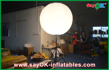নেতৃত্বে বালব ব্যাসার্ধ 2m Inflatable বিজ্ঞাপন বেলুন স্ট্যান্ড মেরু