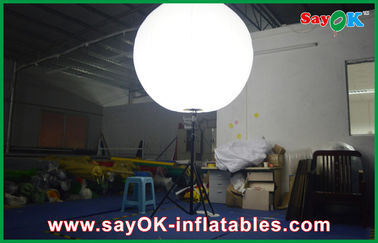 ব্যবসার বিজ্ঞাপন জন্য হোয়াইট Inflatable আলোর অলংকরণ বায়ু বেলুন স্ট্যান্ড