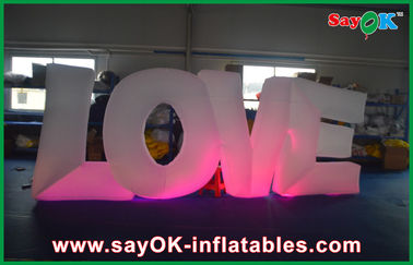 বিবাহের Inflatable আলো সজ্জা নেতৃত্বাধীন ইকো - বন্ধুত্বপূর্ণ সঙ্গে সাদা প্রেম