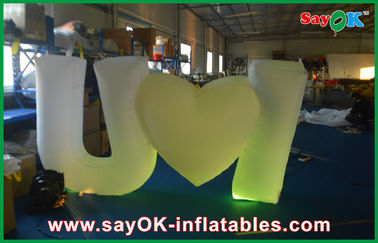 হোয়াইট আকর্ষণীয় Inflatable আলোর অলংকরণ ইভেন্ট জন্য মজার