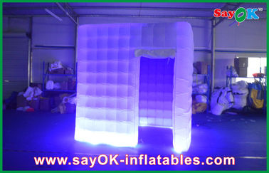 ছবির বুথ সজ্জা রঙিন LED আলো ছবির বুথ তাঁবু পরিবারের ব্যবহারের জন্য Inflatable