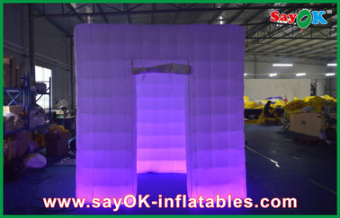 Inflatable ফটো বুথ ভাড়া বিজ্ঞাপন Inflatable Blow Up Photo Booth Led Cube 210d Oxford Cloth