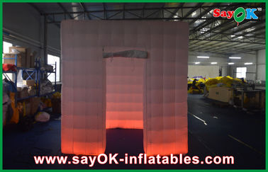 Inflatable ফটো বুথ ভাড়া বিজ্ঞাপন Inflatable Blow Up Photo Booth Led Cube 210d Oxford Cloth