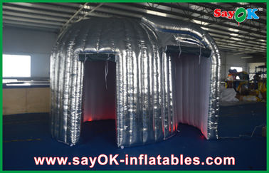ফটো বুথ LED লাইট বিজ্ঞাপন সিলভার Inflatable ফটো বুথ টেকসই LED Inflatable শামুক