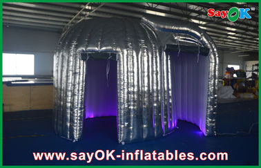 ফটো বুথ LED লাইট বিজ্ঞাপন সিলভার Inflatable ফটো বুথ টেকসই LED Inflatable শামুক