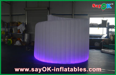ফটো বুথ LED লাইট স্পাইরাল বিজ্ঞাপন Inflatable ফটোবুথ সাদা পোর্টেবল অক্সফোর্ড কাপড় সঙ্গে