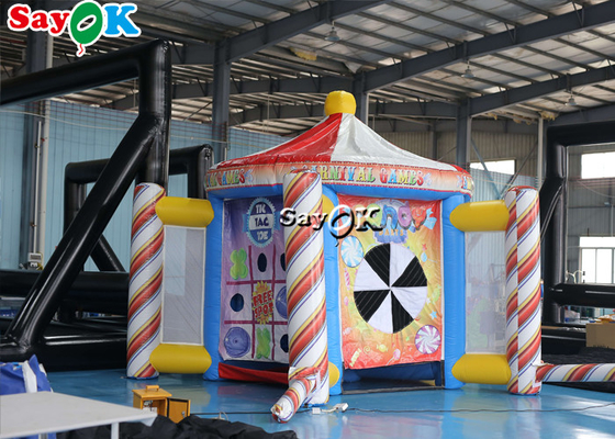 Inflatable লন গেম Tarpalin ইন্টারেক্টিভ স্পোর্টস গেম বার বেড়া থিম পার্টি Inflatable কার্নিভাল গেম বুথ