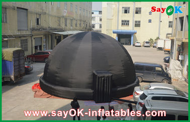 আউটডোর শিক্ষা জন্য 8 ম কালো Inflatable Planetarium গম্বুজ তাঁবু