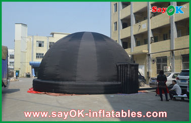 আউটডোর শিক্ষা জন্য 8 ম কালো Inflatable Planetarium গম্বুজ তাঁবু