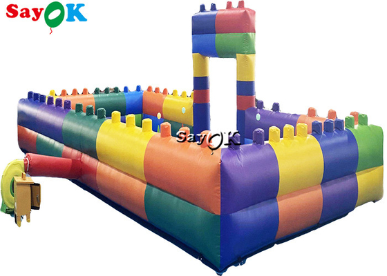 বড় inflatable খেলার মাঠ জলরোধী inflatable বাম্পার গাড়ী রঙিন বেড়া