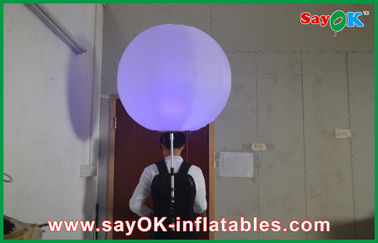 কাস্টমাইজড নেতৃত্বাধীন Inflatable ব্যাকপ্যাক বিজ্ঞাপন জন্য Balloon ট্রিপড বল
