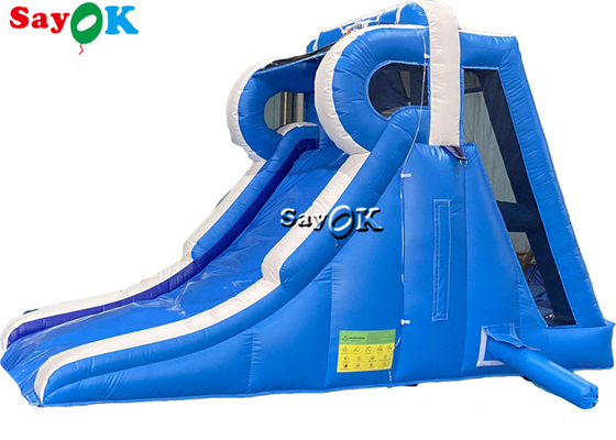 ছোট inflatable স্লাইড ভিজা এবং শুকনো স্লাইড অ্যান্টি ফাটল লোগো প্রিন্টিং আউটডোর inflatable জল স্লাইড