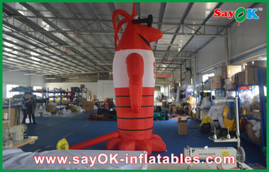 4m অক্সফোর্ড বস্ত্র লাল কাস্টম Inflatable পণ্য মডেল Langouste বিজ্ঞাপন জন্য চিত্র
