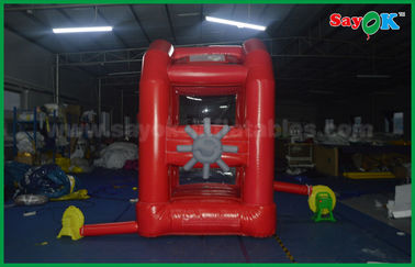 কাস্টমাইজড লাল Inflatable অর্থ মেশিন বক্স খেলা অক্সফোর্ড কাপড়