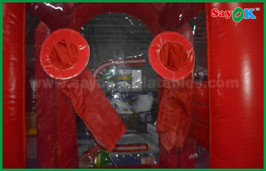 কাস্টমাইজড লাল Inflatable অর্থ মেশিন বক্স খেলা অক্সফোর্ড কাপড়