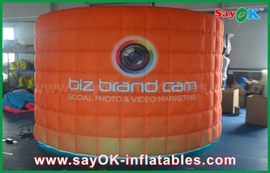 বিবাহের ফটো বুথ ভাড়া কাস্টমাইজড LED এয়ার ওয়াল Inflatable ফটো বুথ আলোর প্রাচীর