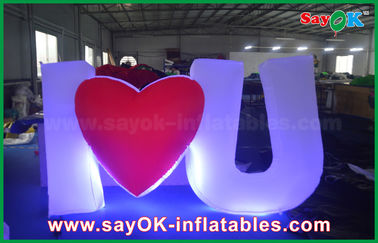 বিশেষ ডিজাইন দৈত্য বহিরাগত Inflatable LED পত্র / দূরবর্তী নিয়ন্ত্রক সঙ্গে সংখ্যা