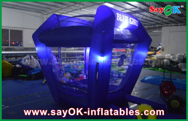 কাস্টমাইজড Inflatables আলো Protable Inflatable নগদ কিউব টাকা বুথ গেম প্রচার জন্য