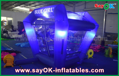 কাস্টমাইজড Inflatables আলো Protable Inflatable নগদ কিউব টাকা বুথ গেম প্রচার জন্য