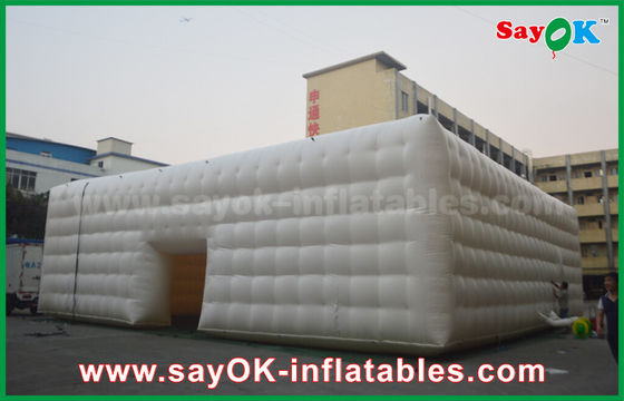 বহিরঙ্গন বিশাল সাদা LED কাঠামো ইভেন্ট inflatable cube tent,inflatable nightclub,inflatable party tent for sale