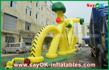 মুদ্রণ সঙ্গে বিজ্ঞাপন জন্য বহিরঙ্গন প্রোমোশনাল Inflatable মডেল সাইকেল