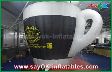 প্রোমোশনাল জন্য প্রিন্ট সঙ্গে অক্সফোর্ড কাপড় আউটডোর দৈত্য Inflatable কাপ মডেল