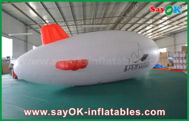 0.2 মিমি পিভিসি কাস্টম লোগো Inflatable হিলিয়াম বেলুন 5m হিলিয়াম ঝ্যাপেলিন এয়ার প্লেন