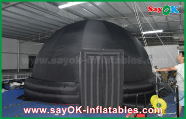 স্কুল জন্য 6m কালো অক্সফোর্ড কাপড় Inflatable প্ল্যানেটরেম গম্বুজ পোর্টেবল তাঁবু