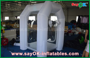1.5 * 1.5 * 2.5m হোয়াইট কাস্টম Inflatable পণ্য কাস্টমাইজড Inflatable বক্স তাঁবু
